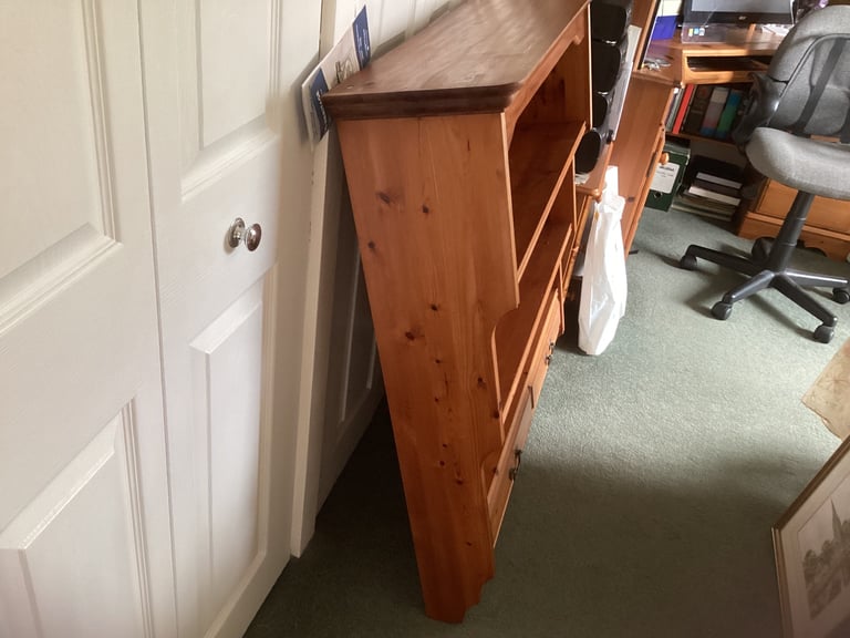 Solid Pine wall unit with drawers