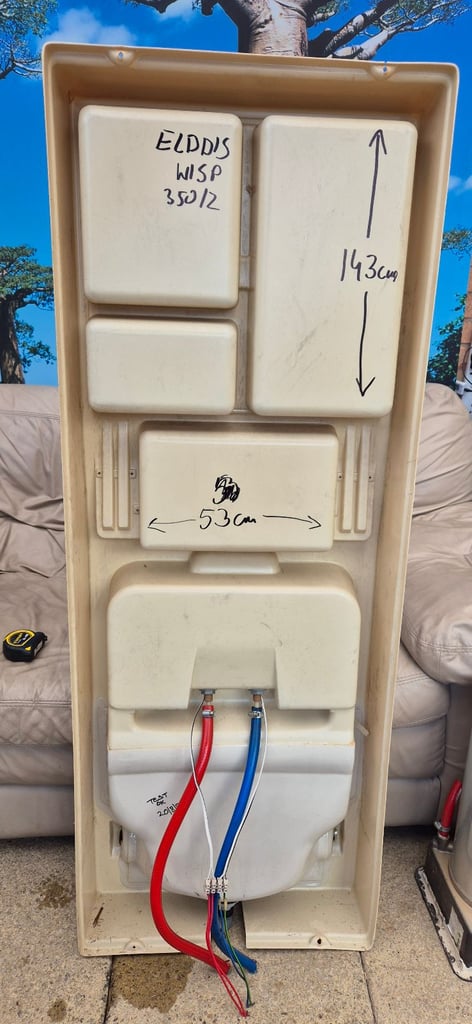 Vanity unit with folding sink for camper caravan motorhome boat.