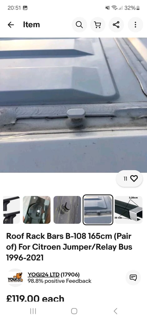 Relay/Ducanto/Boxer roof bars