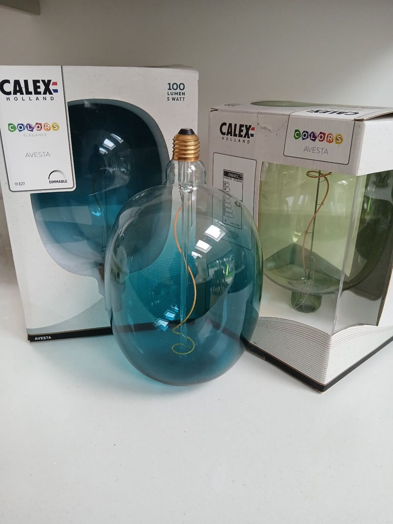 Calex Avesta Large Coloured Dimmable Bulbs 