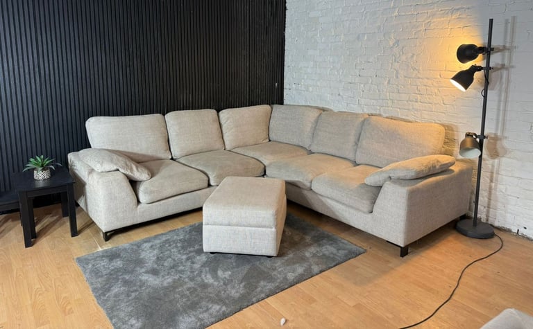 New Stock! HIGH STREET BRAND DFS Euphoria Corner Sofa with Footstool
