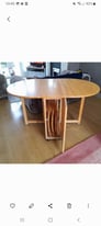 Ikea Drop Leaf Space Saving Extendable Dining Table and Chairs with Storage