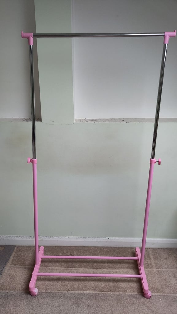 image for Freestanding Adjustable Clothes Rail - with wheels