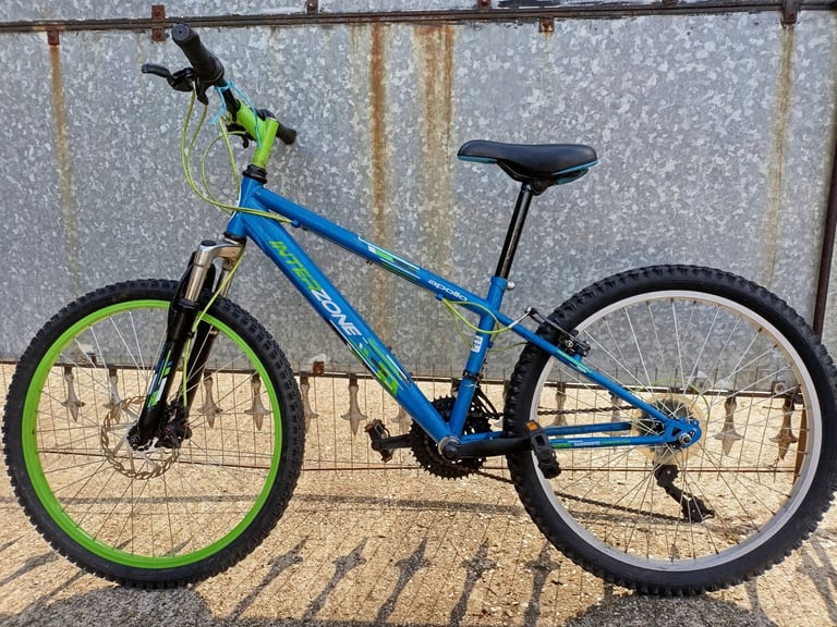 APOLLO INTERZONE (BLUE/BLACK)24 INCH WHEELCHILDS FRONT SUSPENSION BIKE,CLARKE DISK BRAKE,SHIMANO 