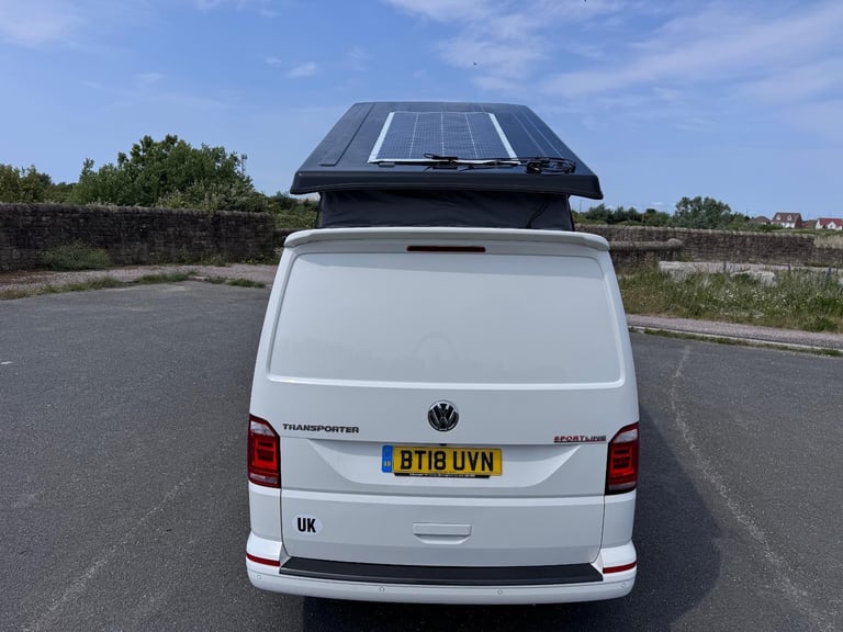 2018 VOLKSWAGEN TRANSPORTER T6 SPORTLINE 204BHP DSG. POP TOP. SOLAR.NO VAT