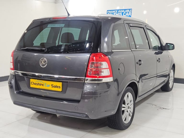 2012 12 VAUXHALL ZAFIRA 1.6 16V DESIGN MPV 5DR PETROL MANUAL EURO 5 (SNAV) (115 