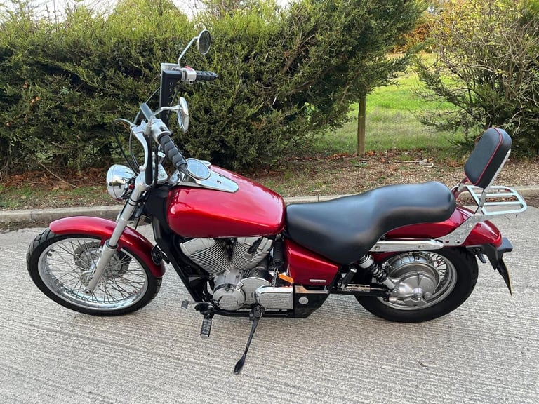 2007 07 HONDA VT 750 C2-7 SHADOW RED MINT 9k MILES CUSTOM CRUISER TALL BARS