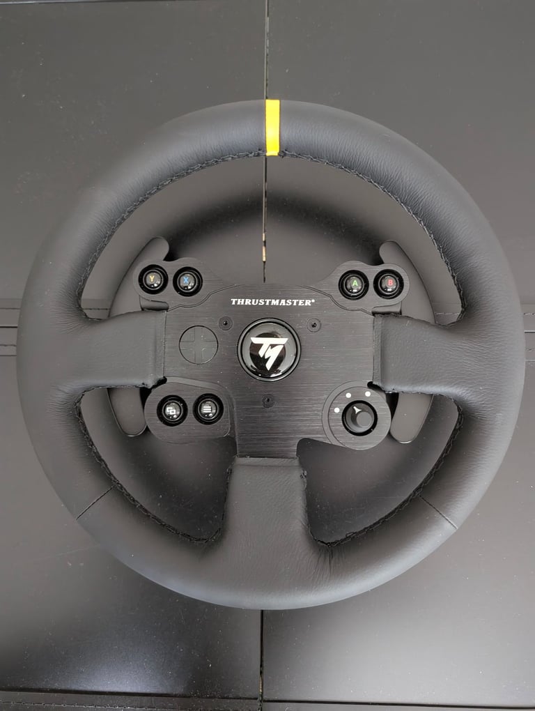 image for Xbox/PC Thrustmaster Leather Sim Racing Wheel + T3PA Pedals (USED ONCE)