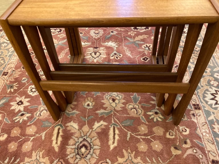 G Plan Nest of Three Tables, Quadrille