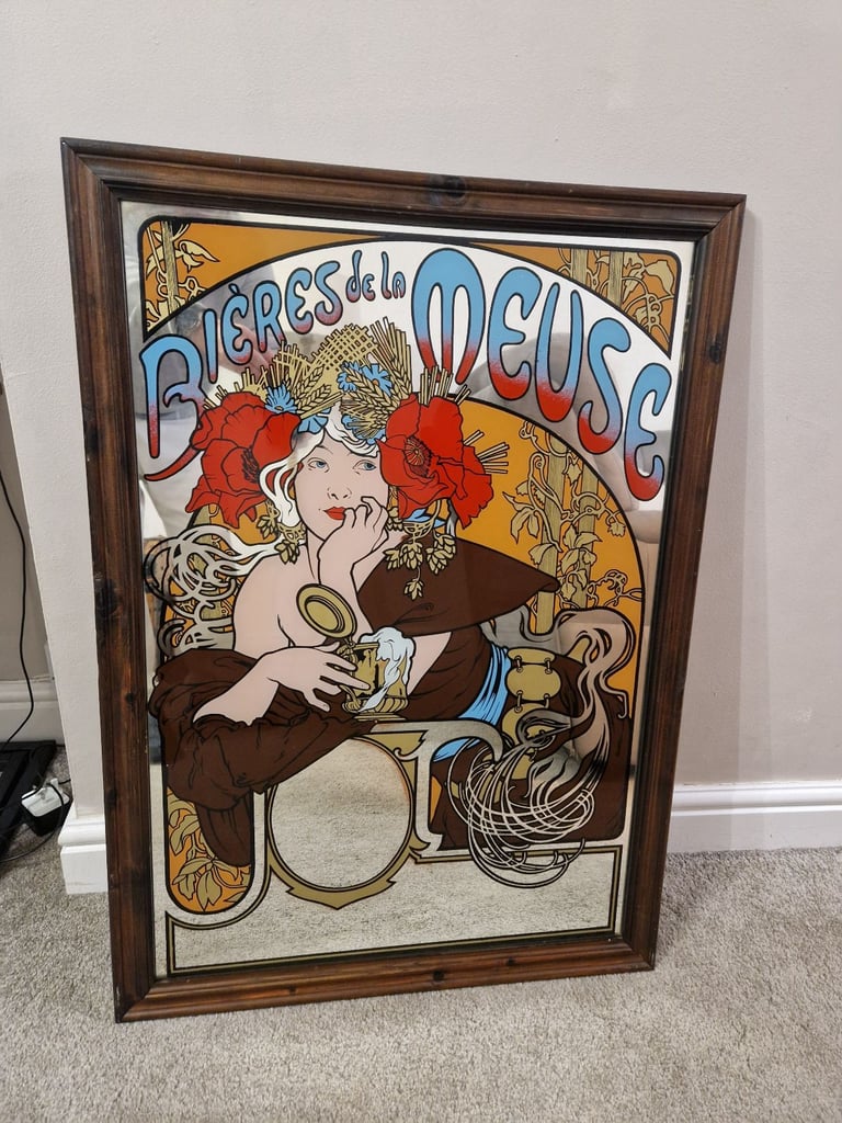 image for Vintage pub mirror - Bieres de la Meuse