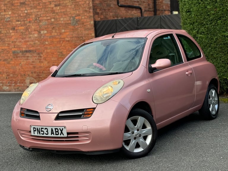 VERY RARE PINK NISSAN MICRA 1.4 PETROL SVE, WOW 1 LADY OWNER, VERY LOW 67K MILES