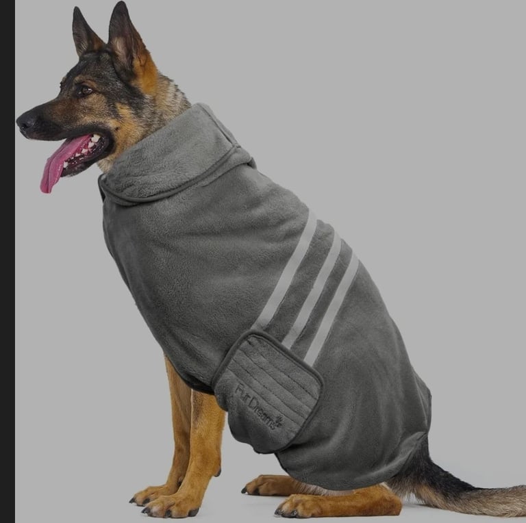 A new still packed Dog Drying Coat XXL- Super Absorbent Dog Towel Robe for Dogs - 