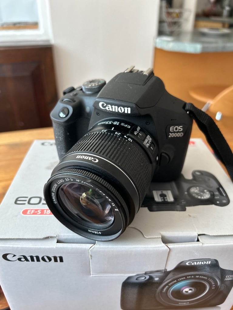 Canon EOS 2000D 24.1MP Digital SLR Camera - Black (Kit with EF/EF-S 18-55 mm...