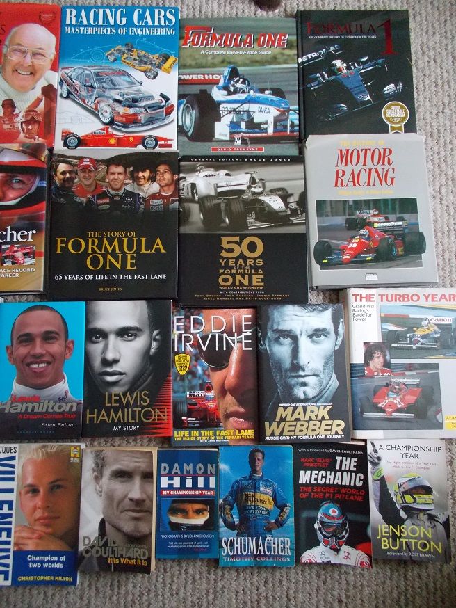 30 x F1 Formula one books