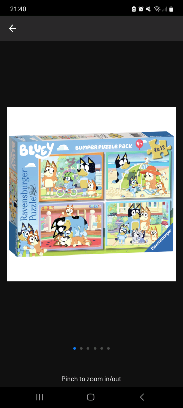 Buy Bluey and Friends 4 X 42 Piece Jigsaw Puzzle