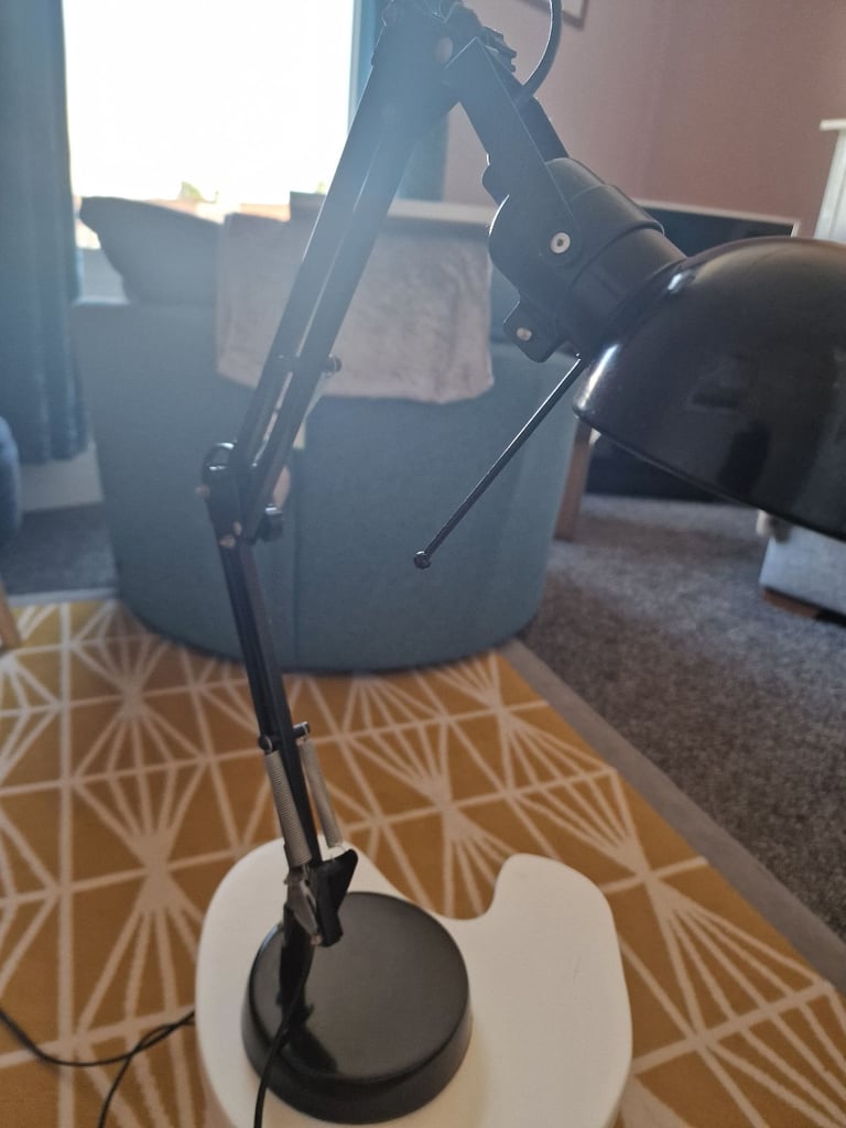 Black extention lamp long arm
