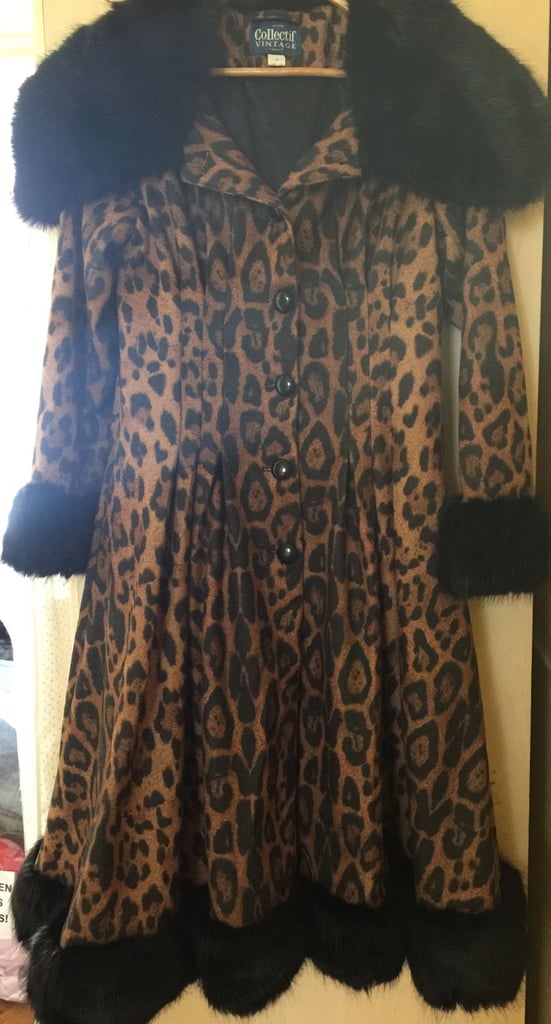 NEW 'COLLECTIF VINTAGE' LEOPARD PRINT FLARE COAT!