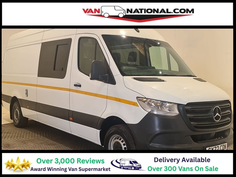 2023 Mercedes-Benz Sprinter 2.0 315 CDI PROGRESSIVE RWD L3 H2 150 BHP LWB WELFARE VAN Welfare Die...