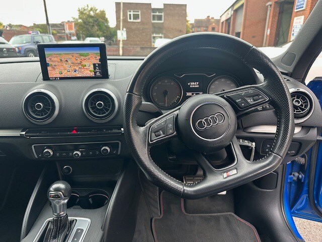 2017 Audi A3 2017 17-Reg Audi S3 TFSI Quattro Black Edition 5dr S Tronic Auto,FSH!!! HATCHBACK Pe...