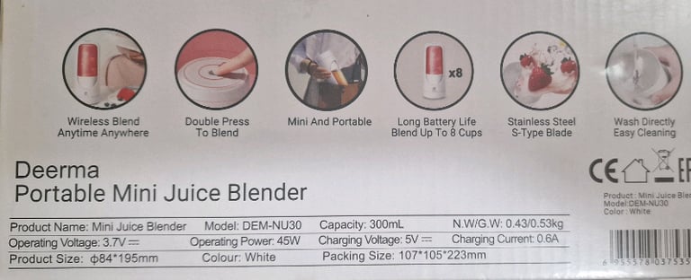 Compact size juice blender