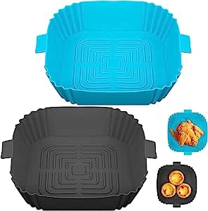 2 Pcs Air Fryer Silicone Liner, 7.8 Inch