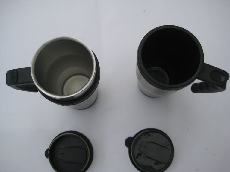 Two 400ml Insulated Metallic Drinks Mugs for £2.00 Each