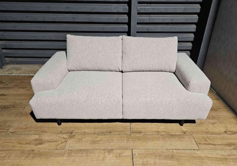Julien Fabric 2 Seater Sofa - Natural.
