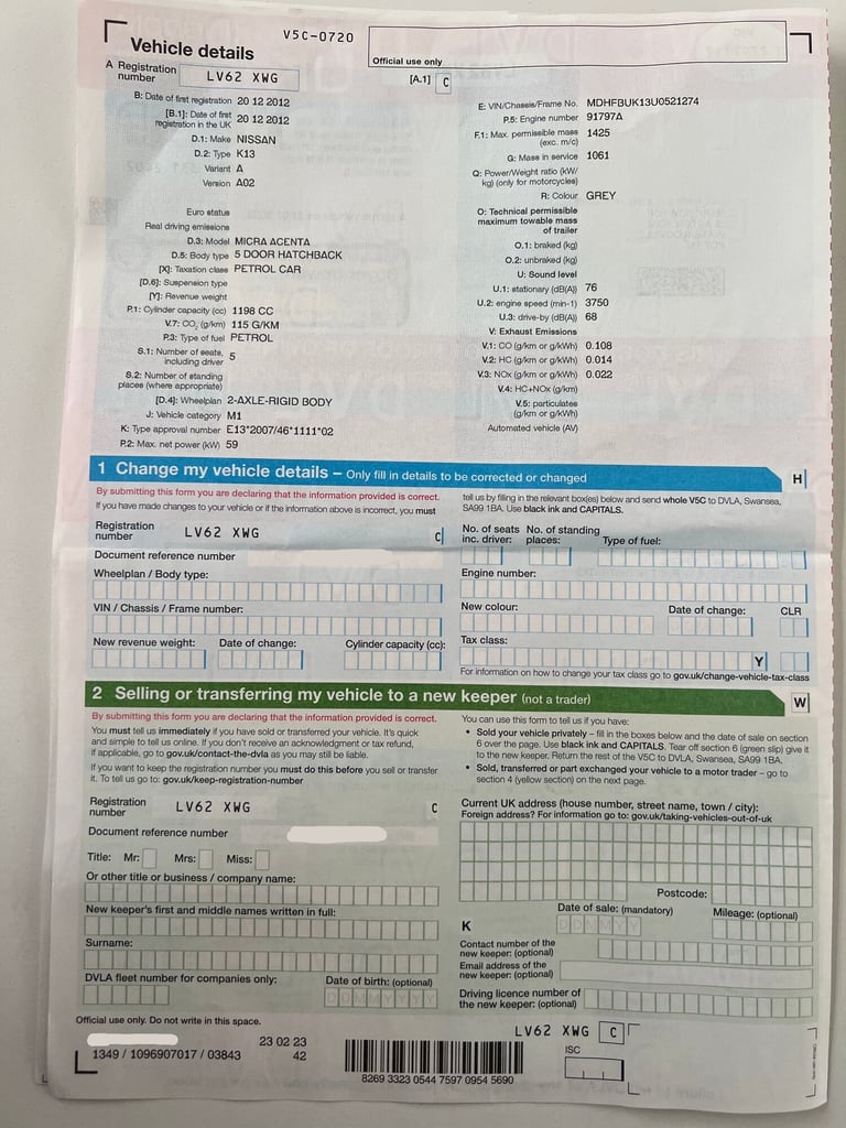2012 Nissan Micra ACENTA 5-Door Petrol