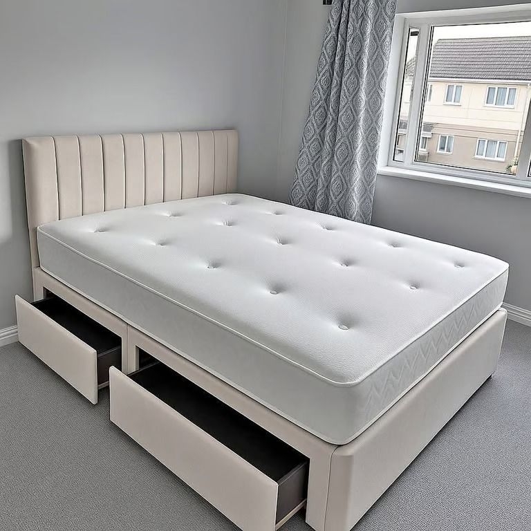 Luxury DIVAN 5FT King Size Divan Bed Base == With Mattress & Storage ¬¬ 20% Off ¬¬¬