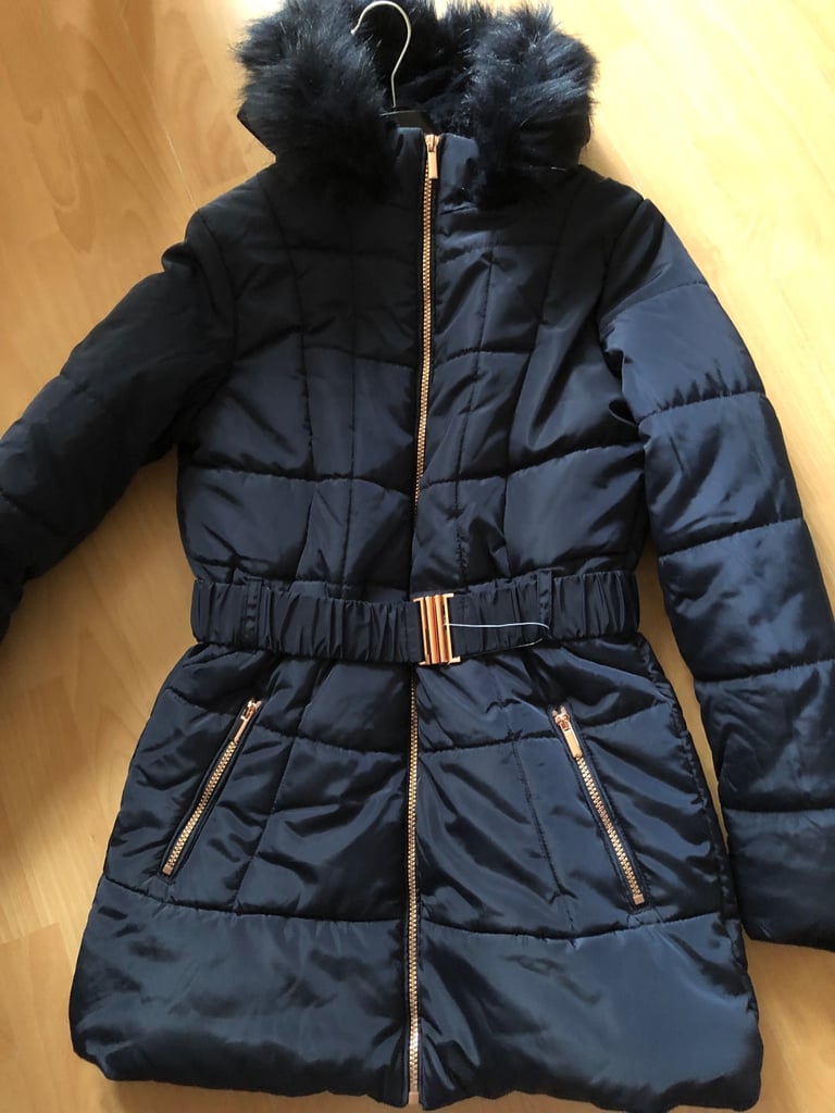 image for Girls blue coat age 13-14 bnwt