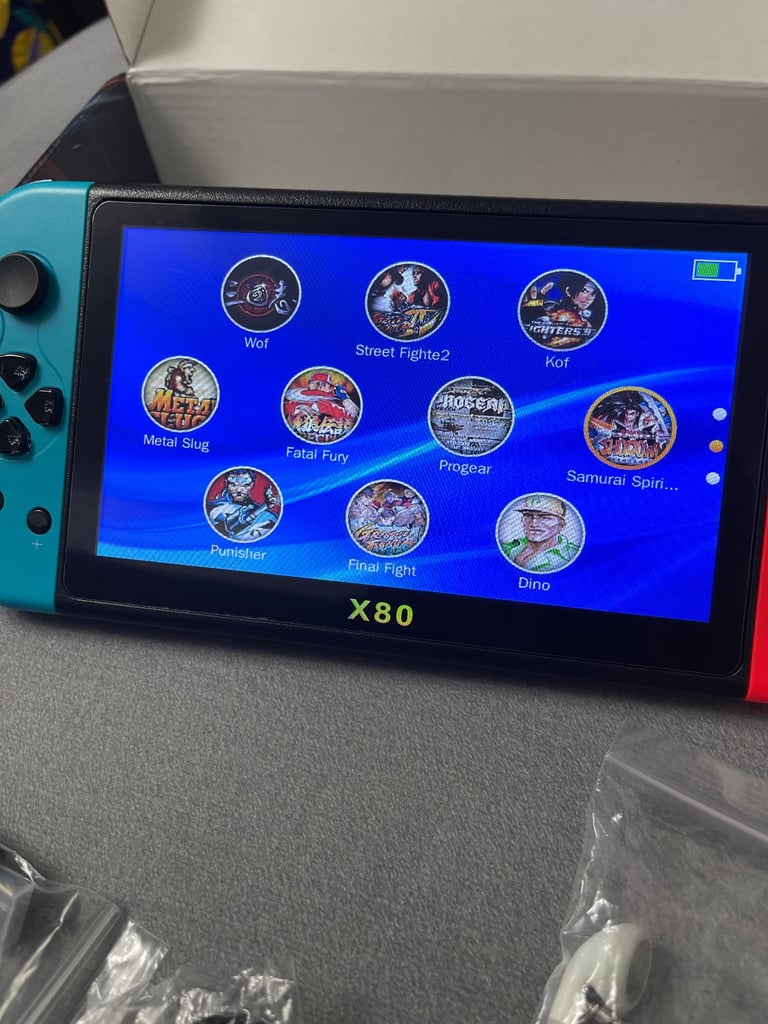 X80 Handheld Retro Game Console Video Gaming Machine Kids Gift 7" TFT Screen