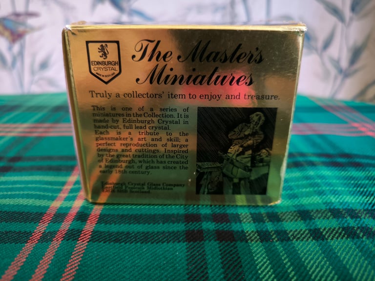 Edinburgh Crystal Sweet Jar - The Masters Miniatures