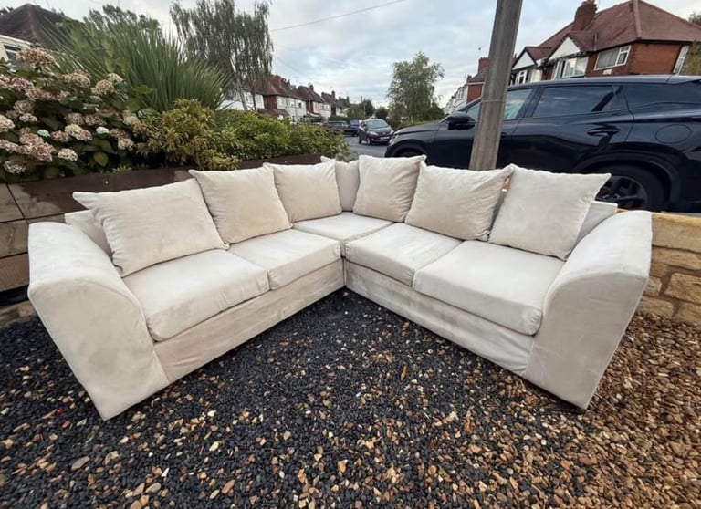 Beige Corner Sofa- See description 