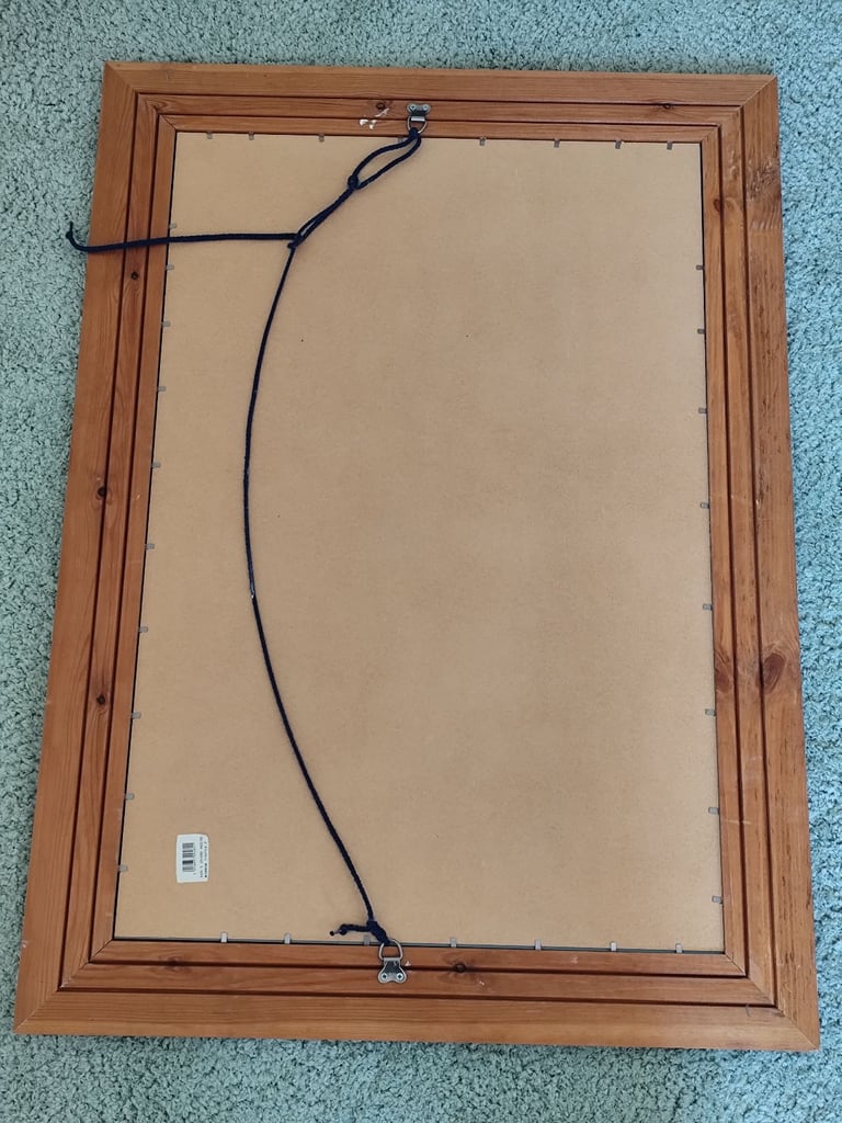 Pine framed mirror 