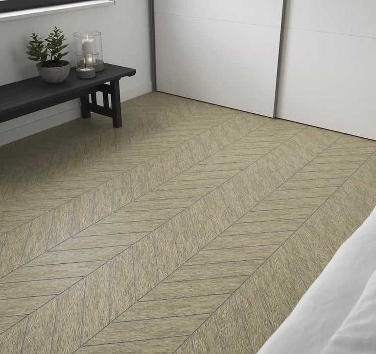 light oak effect chevron porcelain tiles for walls and floors