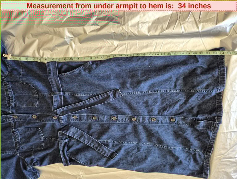 Asda George Denim Dress size 14.