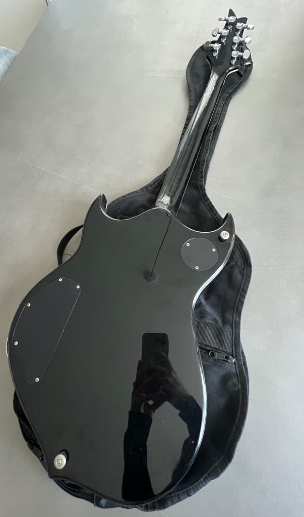 Paul Stanley Silvertone Signature Electric Guitar – Black | Iconic KISS Style