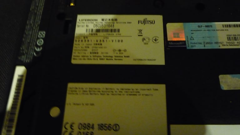 FUJITSU Lifebook S752 14" i5 8GB 128GB SSD Laptop, Opened to offers.