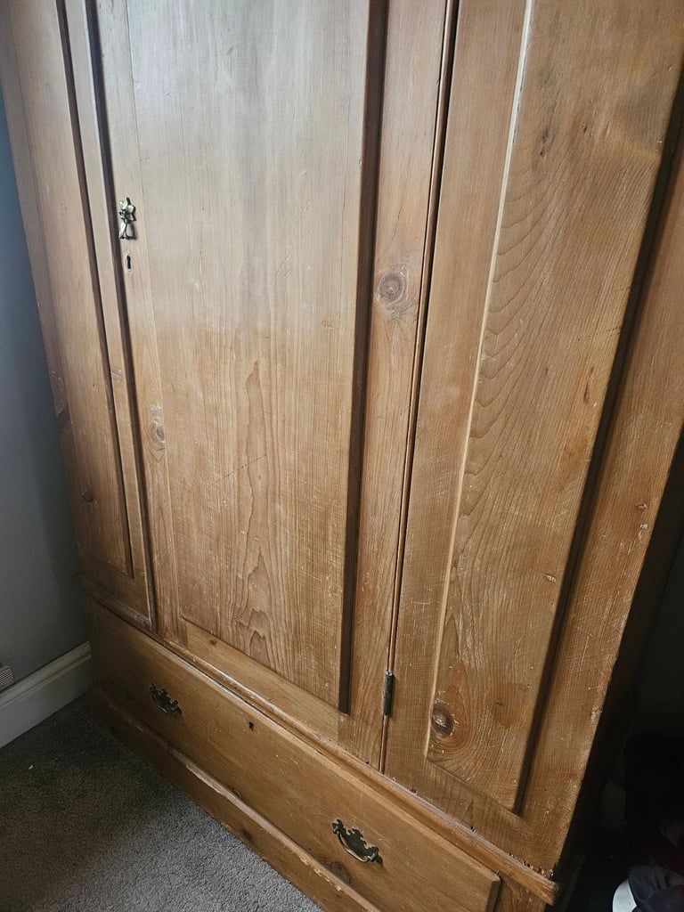 Victorian Pine Wardrobe