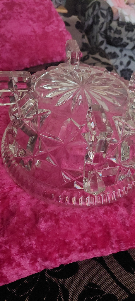 SALE Vintage Glass Bowl Approx 9 1/2"  diameter