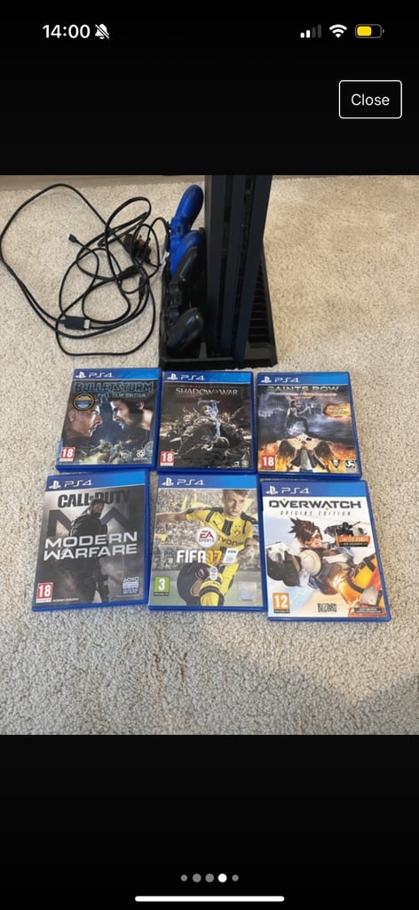 PS4 console and games 