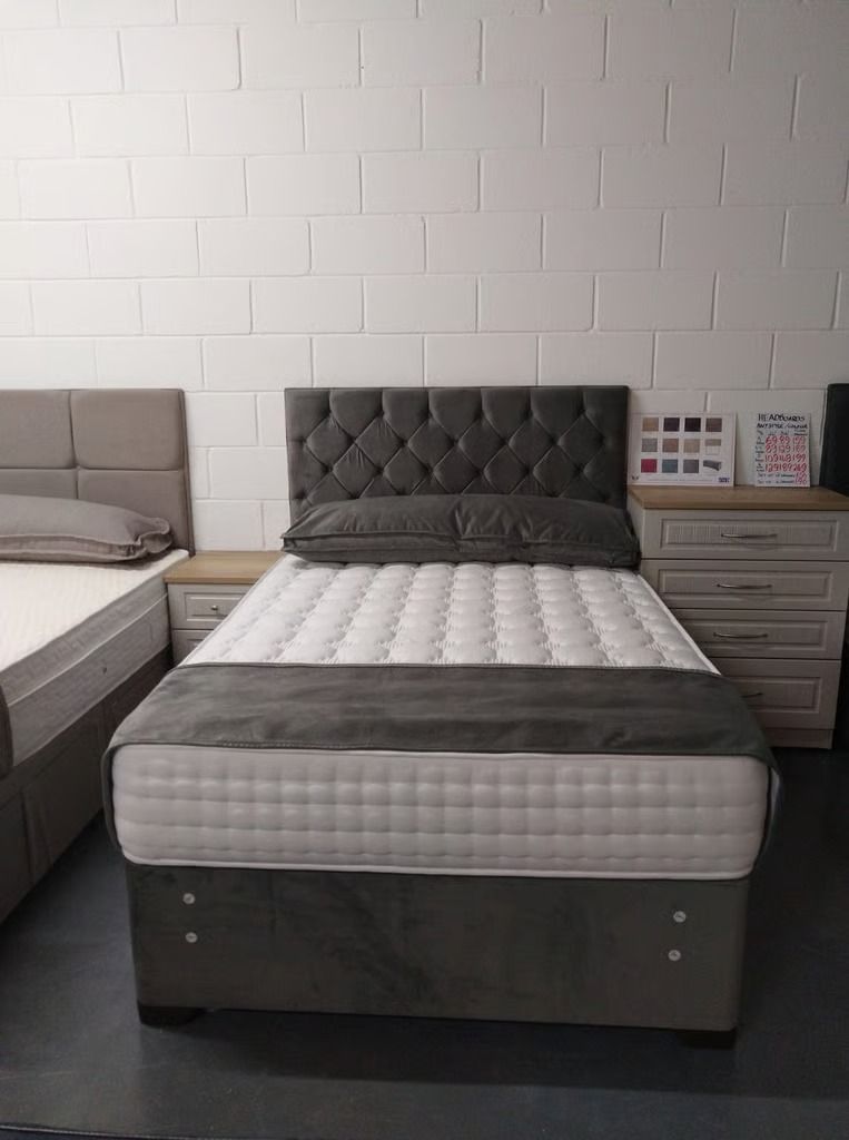 7.Top Quality Double Bed – Mattress & Base – Ready to Use