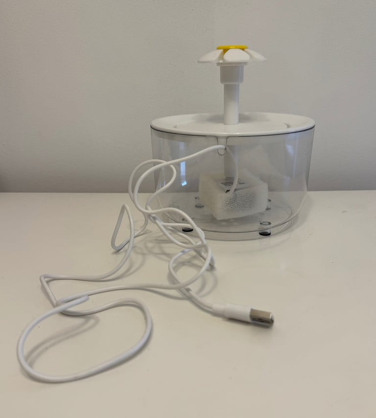 Automatic Pet Cat Water Fountain - Flower Spout - USB Powered