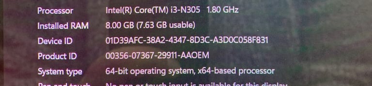 Asus i3 12thGen OLED UltraFast Slimline FHD Laptop, 8GB 256GB SSD, Ms office