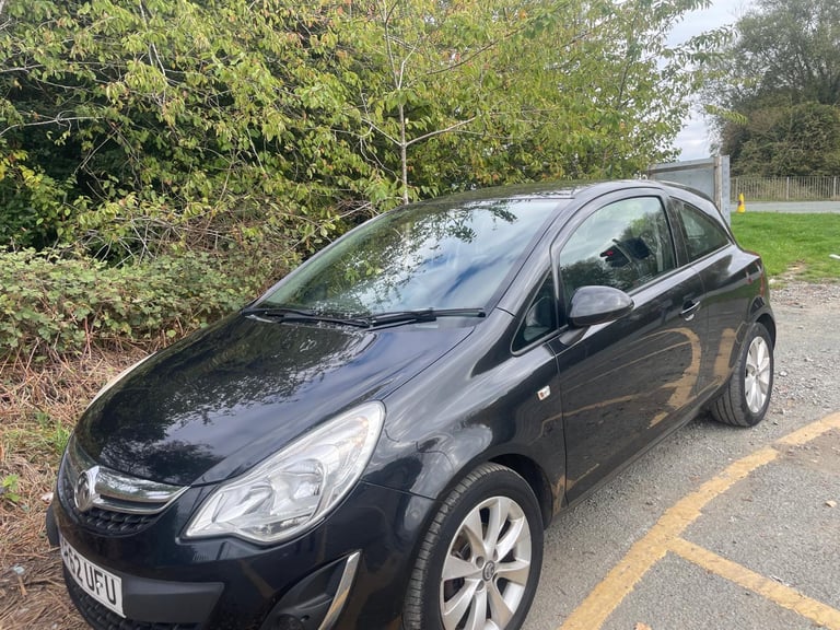 VAUXHALL CORSA 1.2 VVT ACTIVE 62 REG BLACK 3 DOOR MOT FEBRUARY 18TH 2026 TAX £165 50+MPG