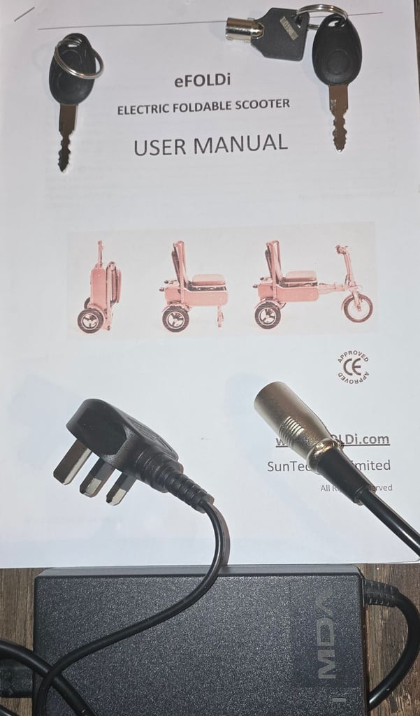 eFOLDi 1.5 Explorer Folding Mobility Scooter Imacculate Condition Plane Car Boot