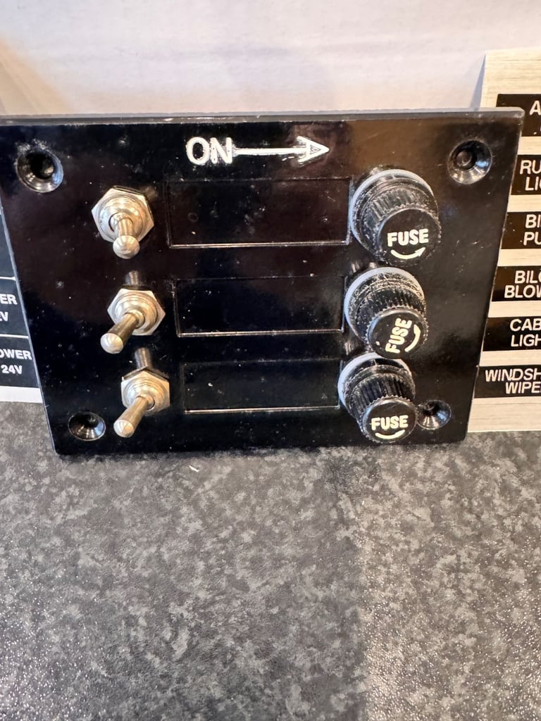 control switch panel boat / camper