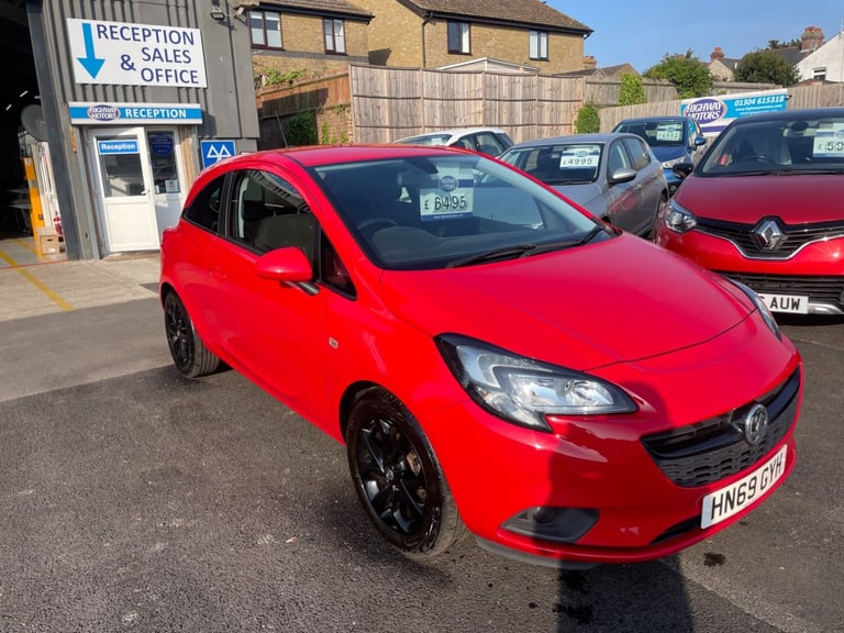 VAUXHALL CORSA 1.4 GRIFFIN with full main dealer service history, bright red,