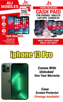 image for Like New Used
iphone 13 Pro
Comes With
Unlocked
One Year Warranty
Char
