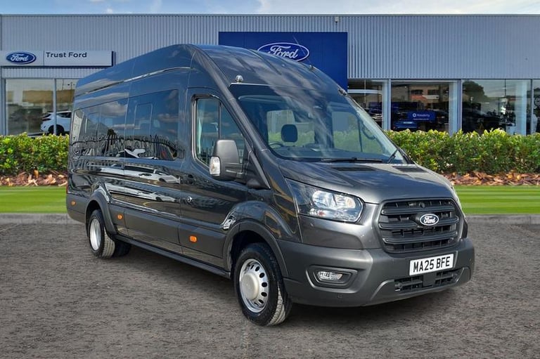 2025 Ford Transit 460 Trend AUTO L4 H3 ELWB High Roof 17 Seater Minibus RWD 2.0 EcoBlue 165ps Min...